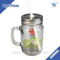 Custom Logo Printing Blank Glass Mason Jars For Sublimation